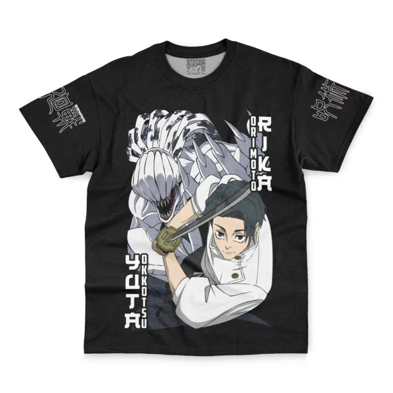Yuta Okkotsu Rika Orimoto Jujutsu Kaisen Streetwear T-Shirt - Image 2