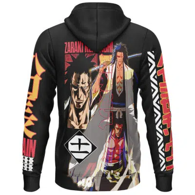 Zaraki Kenpachi V3 Bleach Streetwear Lightweight Hoodie