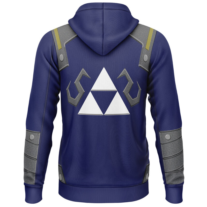 Zelda Shield Style The Legend of Zelda Lightweight Hoodie - Image 2