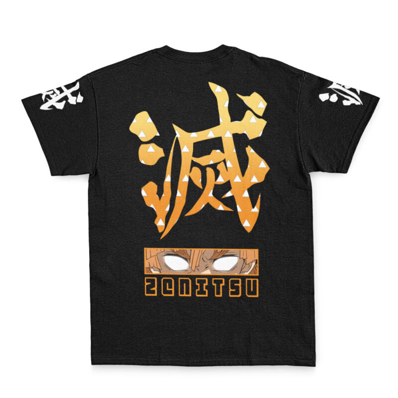 Zenitsu Agatsuma Even If Demon Slayer Streetwear T-Shirt - Image 3