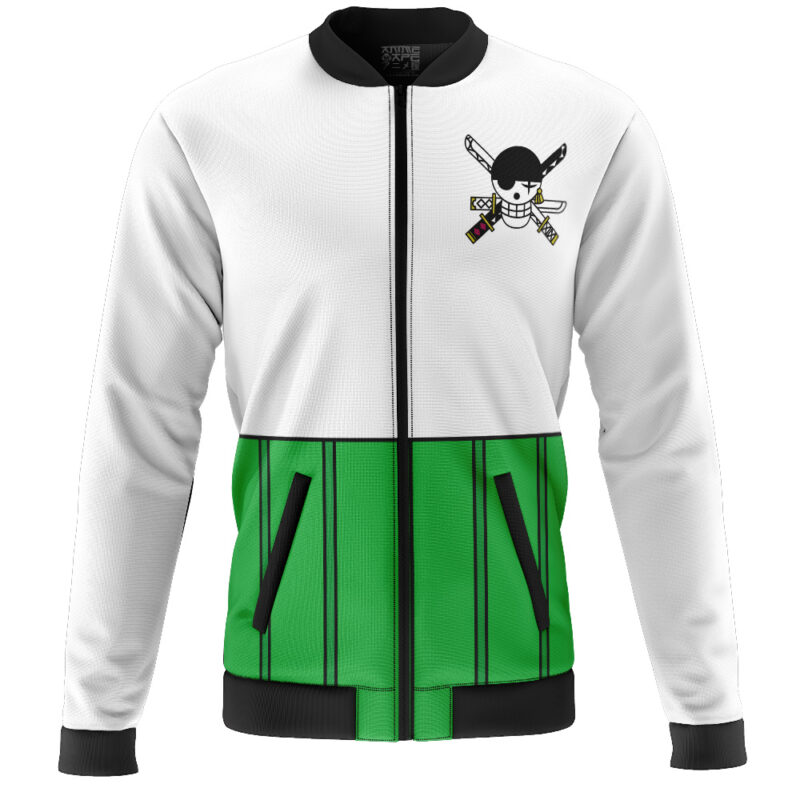 Zoro One Piece Casual Bomber Jacket - Image 2