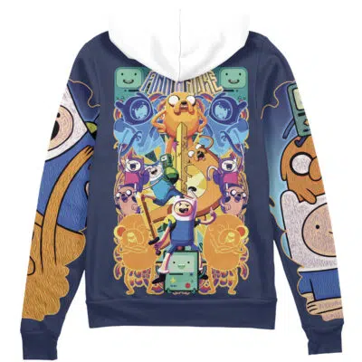Jake the Dog and Finn the Human Adventure Time Streetwear Zip Hoodie Jacket