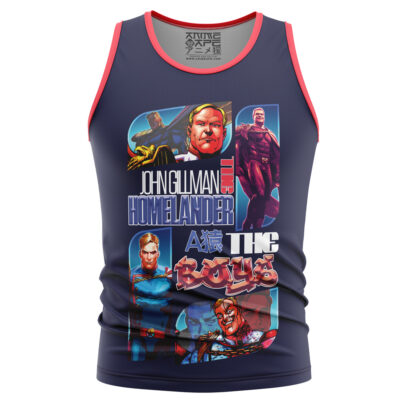 Princess Mononoke Studio Ghibli streetwear tank top featuring comic-style images and bold text inspired by the film.