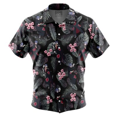 Konan Pattern Short Sleeve Button Up Hawaiian Shirt