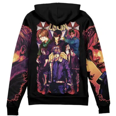 Leon Scott Kennedy Resident Evil Streetwear Zip Hoodie Jacket