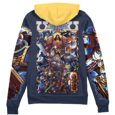 Ultramarines Space Marine Warhammer 40k Streetwear Zip Hoodie Jacket