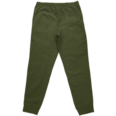 Anakin Skywalker x Darth Vader Star Wars Streetwear Sweatpants in dark green, shown from the back on a white background with an elastic waistband and fitted cuffs at the ankles.