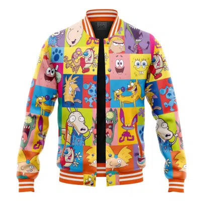 90s Nickelodeon Cartoon V2 Varsity Jacket