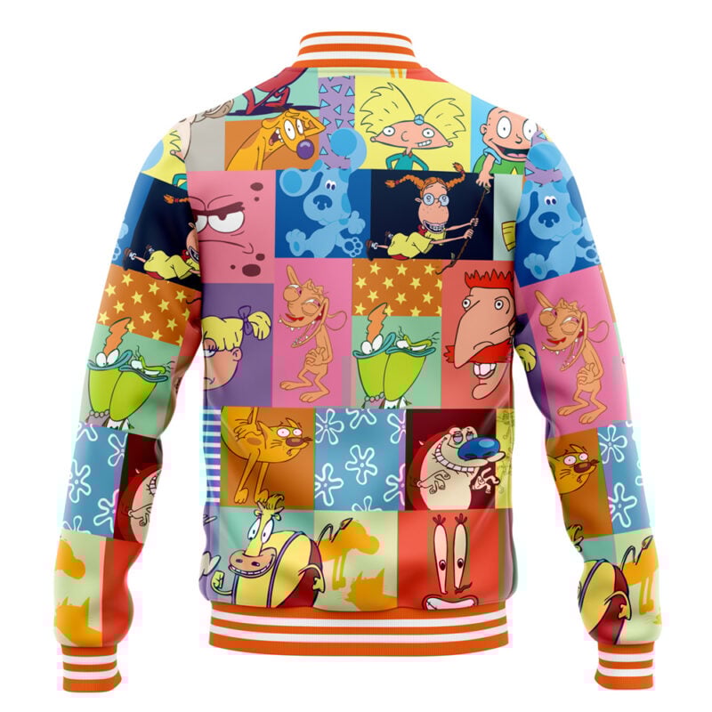 90s Nickelodeon Cartoon Varsity Jacket - Image 4