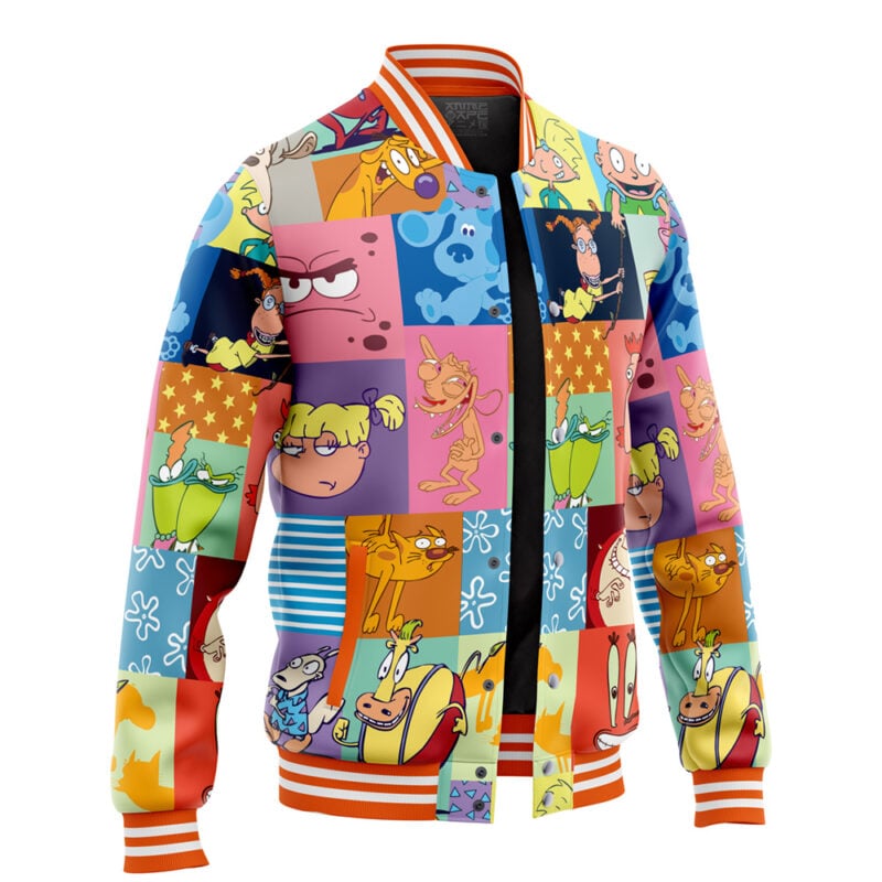 90s Nickelodeon Cartoon Varsity Jacket - Image 2