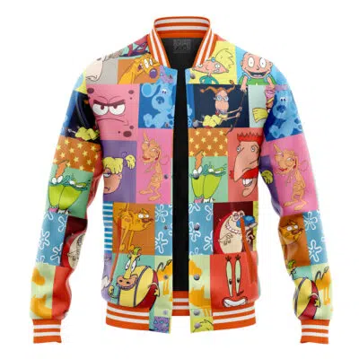 90s Nickelodeon Cartoon Varsity Jacket