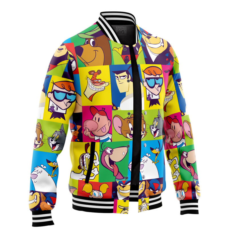 90s V2 Cartoon Network Varsity Jacket - Image 2