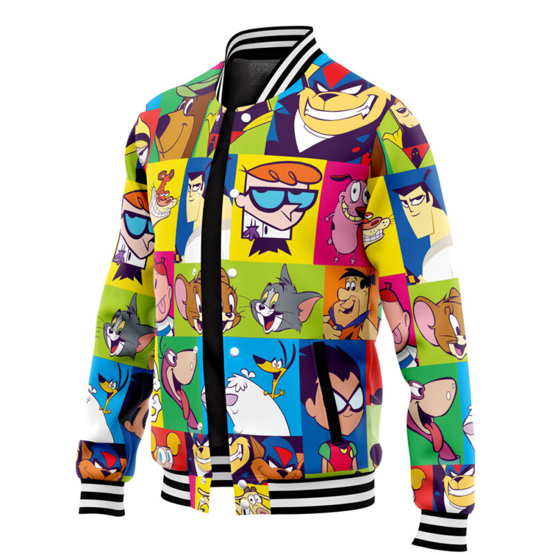 90s V2 Cartoon Network Varsity Jacket - Image 3