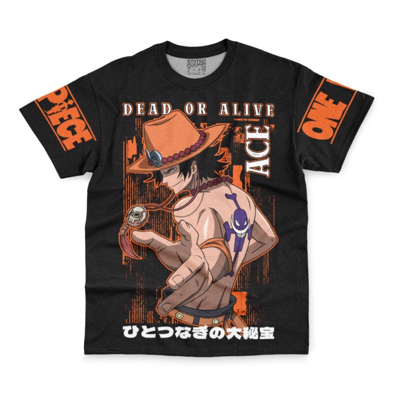 Ace Dead Or Alive One Piece Streetwear T-Shirt - Image 2