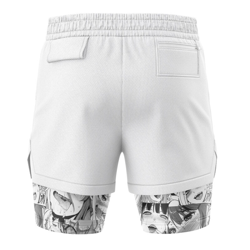 Ahegao Manga V2 2-in-1 Performance Shorts - Image 4