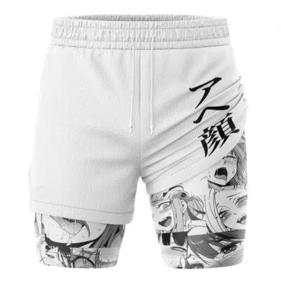 Ahegao Manga V2_ Adventure 2-in-1 Performance Shorts