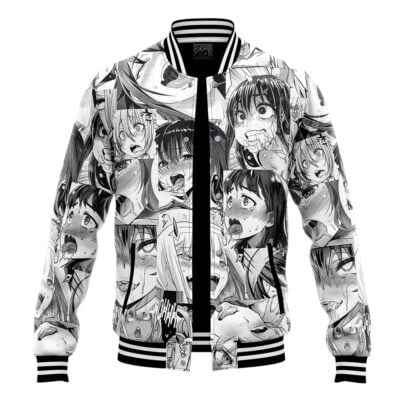 Ahegao Manga Varsity Jacket