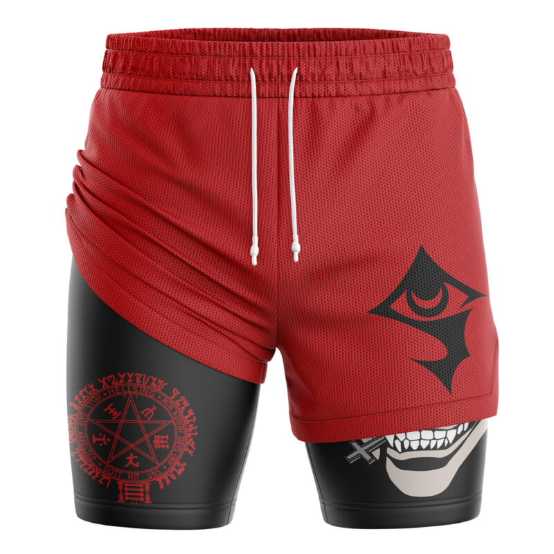 Alucard Curse Hellsing 2-in-1 Performance Shorts - Image 3