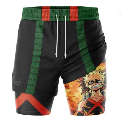 Bakugo Explosion My Hero Academia 2-in-1 Performance Shorts