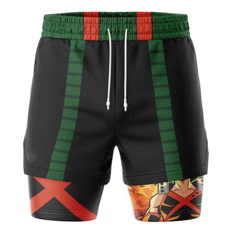 Bakugo Explosion My Hero Academia 2-in-1 Performance Shorts - Image 2