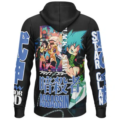 Black Star Soul Eater Streetwear Lightweight Hoodie