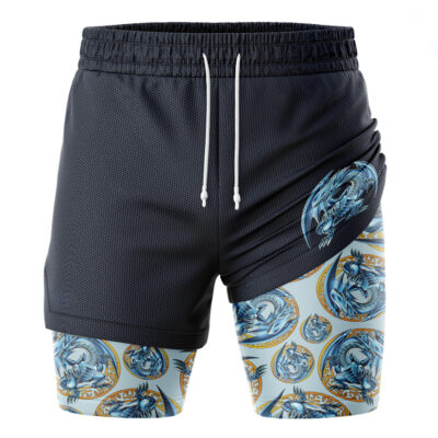 Blue-Eyes White Dragon Yugioh 2-in-1 Performance Shorts