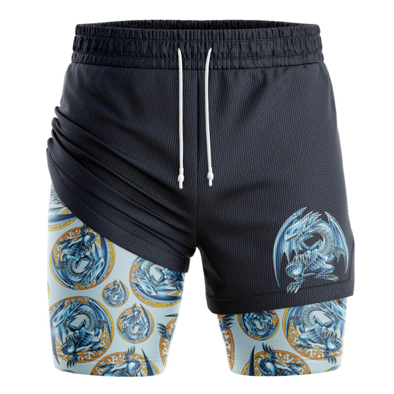 Blue-Eyes White Dragon Yugioh 2-in-1 Performance Shorts