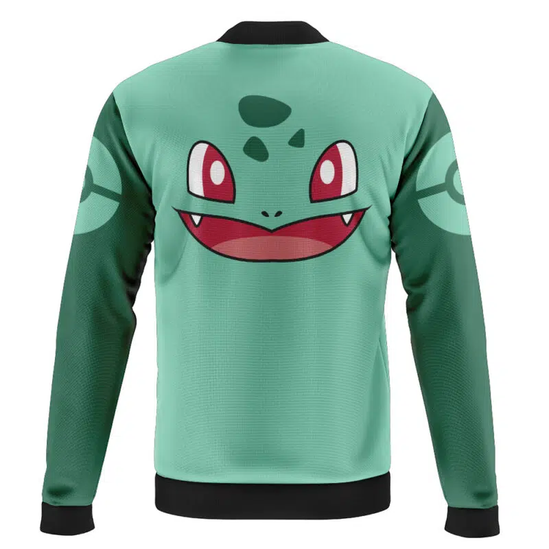 Bulbasaur Face Pokemon Casual Bomber Jacket
