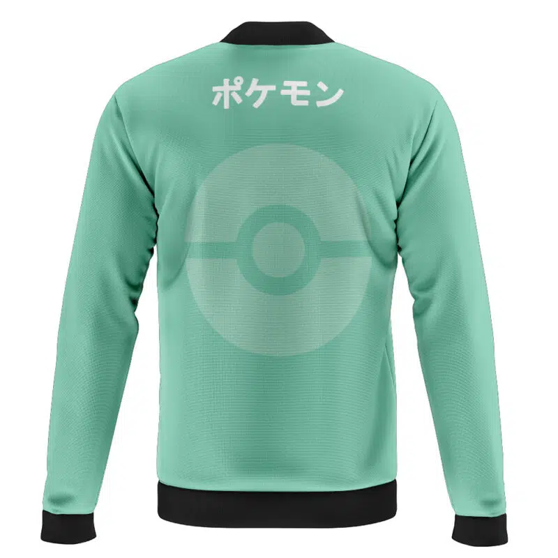Bulbasaur Face Pokemon Casual Bomber Jacket - Image 2