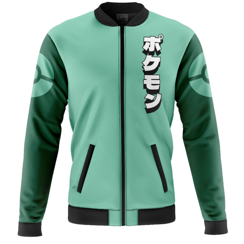 Bulbasaur Face Pokemon Casual Bomber Jacket - Image 2