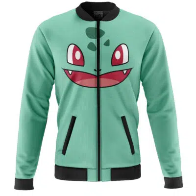 Bulbasaur Face Pokemon Casual Bomber Jacket