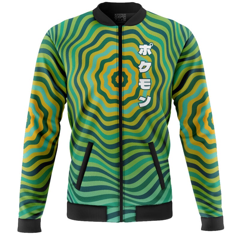 Bulbasaur Trippy Pokemon Casual Bomber Jacket - Image 2