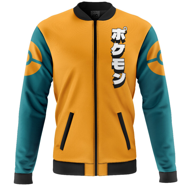 Charizard Face Pokemon Casual Bomber Jacket - Image 2
