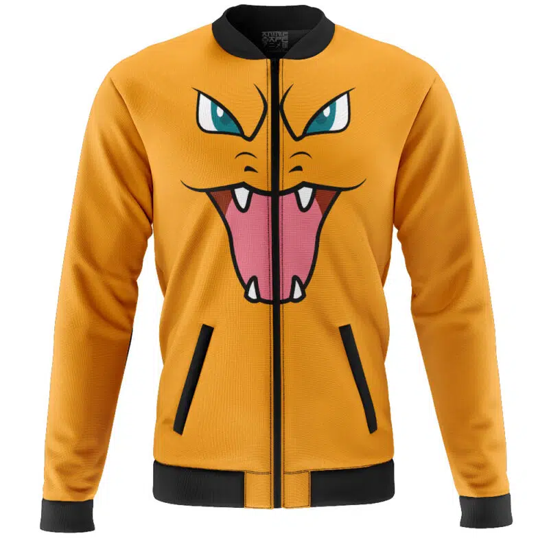 Charizard Face Pokemon Casual Bomber Jacket