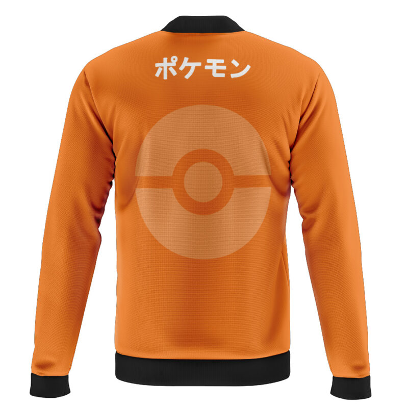 Charmander Face Pokemon Casual Bomber Jacket - Image 2