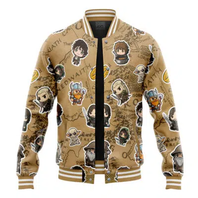 Chibi Fellowship of the Ring The Lord of the Rings Varsity Jacket