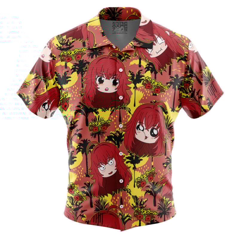 Chibi Rias Gremory High School DXD Button Up Hawaiian Shirt