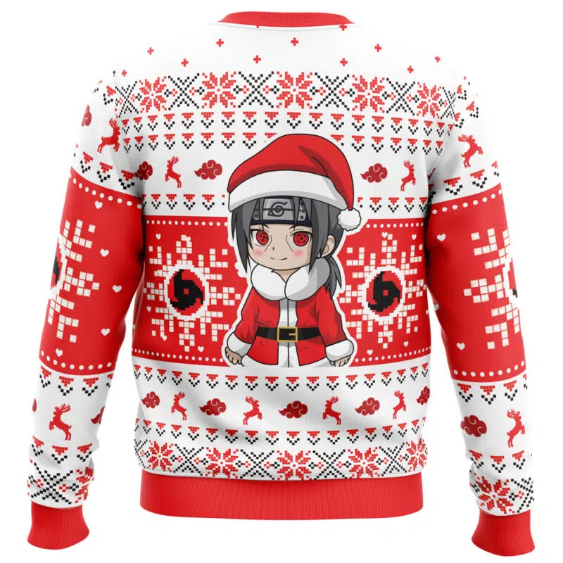 Christmas Chibi Itachi Akatsuki Shippuden Ugly Christmas Sweater - Image 2