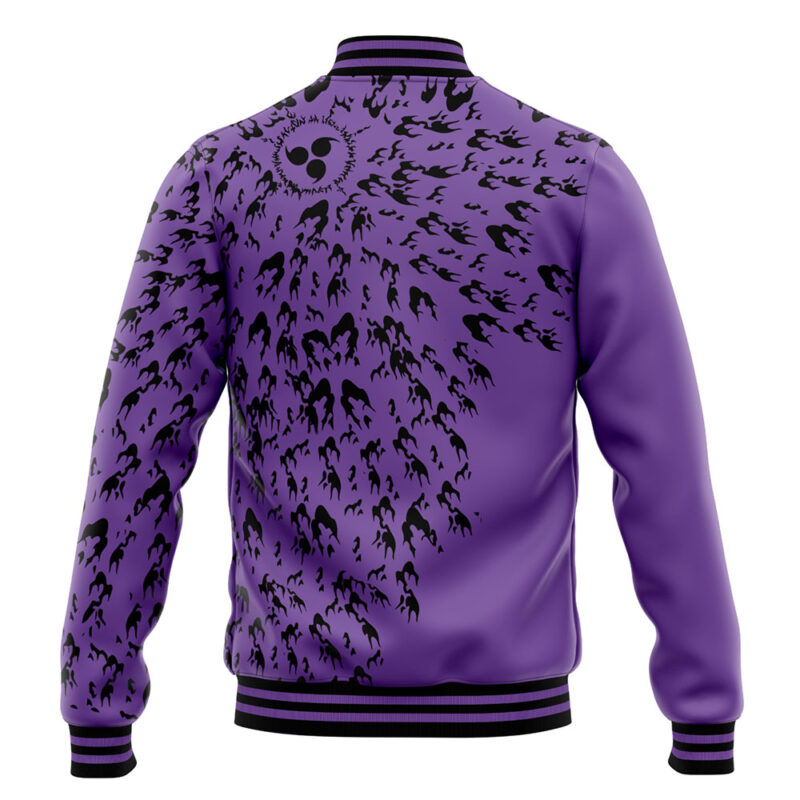 Curse Mark Pattern Shippuden Varsity Jacket - Image 4