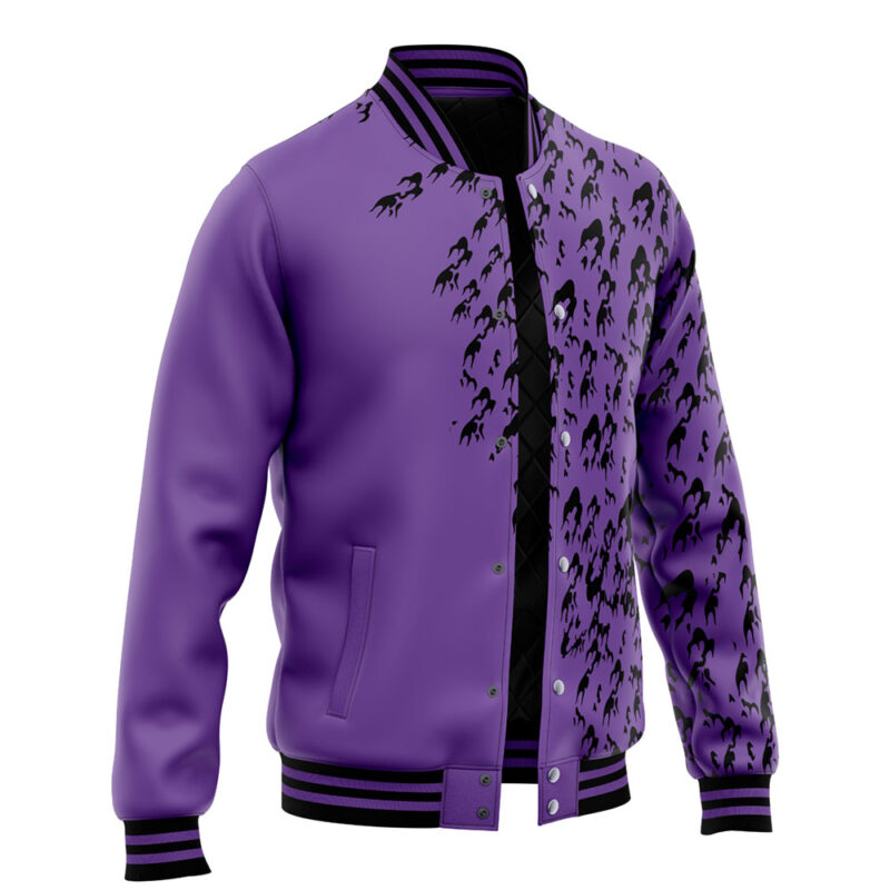 Curse Mark Pattern Shippuden Varsity Jacket - Image 2