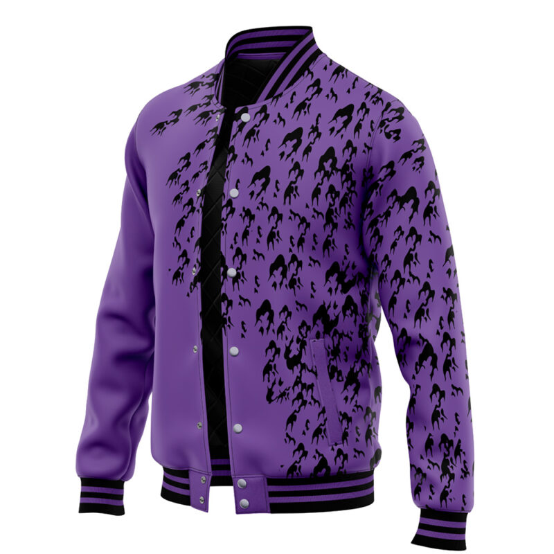 Curse Mark Pattern Shippuden Varsity Jacket - Image 3