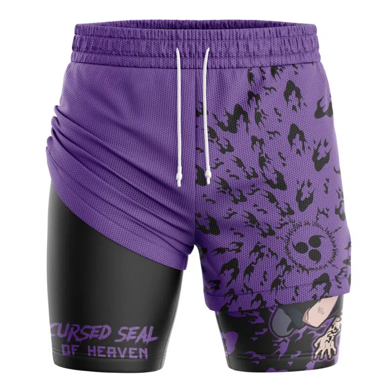Curse Mark Pattern V2 Shippuden 2-in-1 Performance Shorts