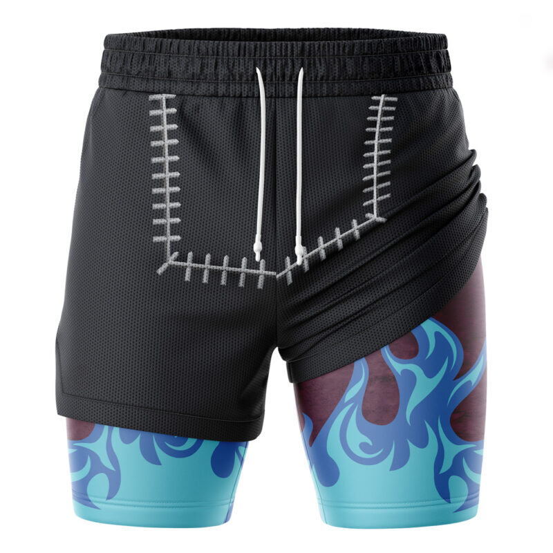 Dabi Blueflame My Hero Academia 2-in-1 Performance Shorts - Image 2