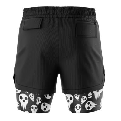 Death The Kid Skulls Soul Eater 2-in-1 Performance Shorts