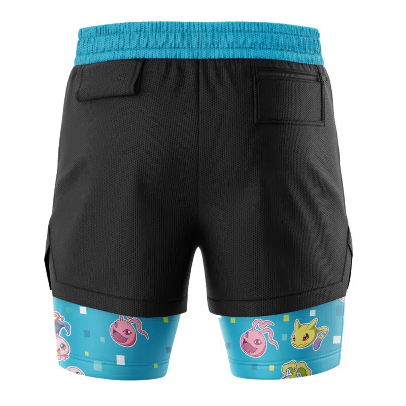 Digimon Pattern Digimon 2-in-1 Performance Shorts