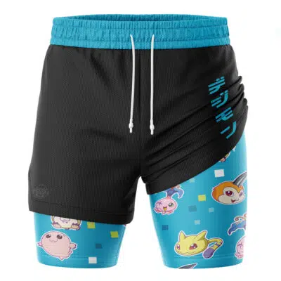 Digimon Pattern Digimon 2-in-1 Performance Shorts