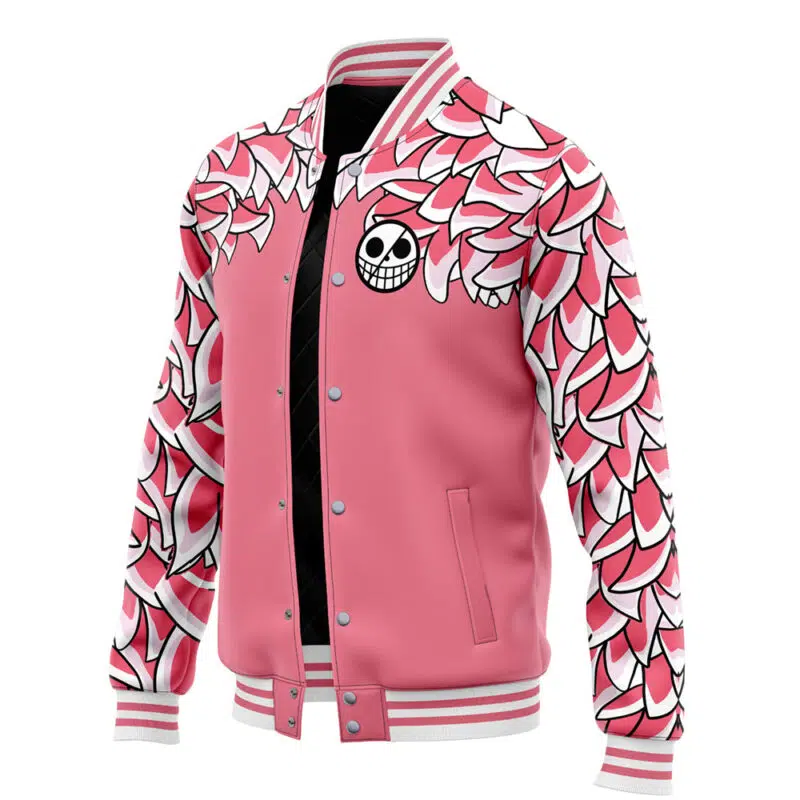 Doflamingo One Piece Varsity Jacket - Image 3