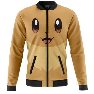 Eevee Face Pokemon Casual Bomber Jacket
