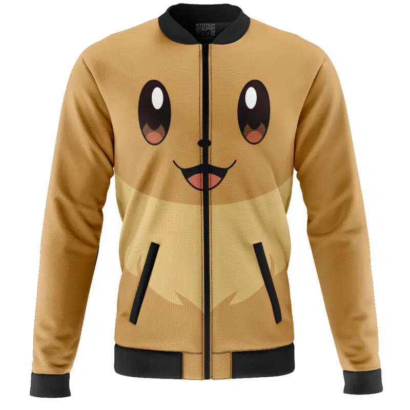Eevee Face Pokemon Casual Bomber Jacket
