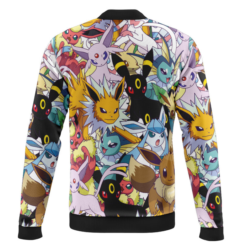 Eeveelutions Pokemon Casual Bomber Jacket - Image 2